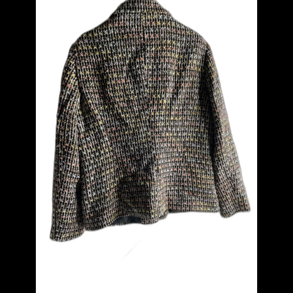 Sag Harbor Multi color Coat/Jacket Size 16 Acrylic Polyester/Cotton/Metallic - Picture 8 of 8